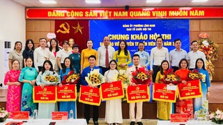 Chung khảo Hội thi báo cáo viên, tuyên truyền viên giỏi phường Lĩnh Nam