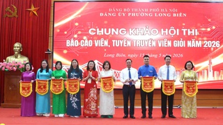 Phường Long Biên tổ chức thành công Hội thi Báo cáo viên, tuyên truyền viên giỏi năm 2026