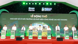 Hà Nội động thổ Nhà máy điện rác Núi Thoong công suất 2.000 tấn/ngày đêm