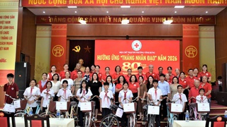 Hội Chữ thập đỏ phường Vĩnh Hưng hưởng ứng Tháng nhân đạo năm 2026