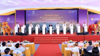 Hà Nội khởi công dự án Khu Công nghiệp Phú Hà