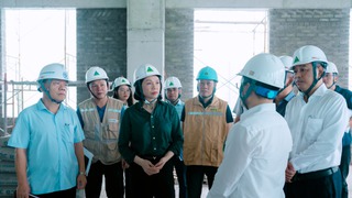 Phó Chủ tịch UBND Thành phố Vũ Thu Hà thúc tiến độ dự án xây dựng Bệnh viện Tim Hà Nội cơ sở 2