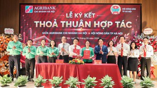 Hội Nông dân thành phố Hà Nội và Agribank ký kết hợp tác thúc đẩy chuyển đổi số, tài chính toàn diện