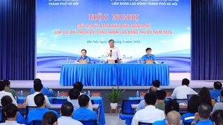 Chủ tịch UBND Thành phố Vũ Đại Thắng gặp gỡ, đối thoại với công nhân lao động Thủ đô năm 2026