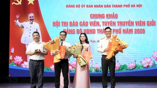 Chung khảo Hội thi Báo cáo viên, tuyên truyền viên giỏi Đảng bộ UBND thành phố Hà Nội