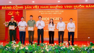 Phường Phúc Lợi tổng kết thành công diễn tập tác chiến trong khu vực phòng thủ năm 2026
