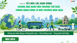 Tổ chức các hoạt động hưởng ứng Ngày Môi trường thế giới, Tháng hành động vì môi trường năm 2026