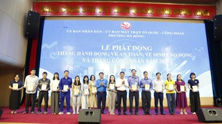 Phường Hà Đông phát động Tháng An toàn, vệ sinh lao động và Tháng Công nhân năm 2026