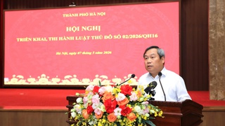Chủ tịch UBND Thành phố Vũ Đại Thắng: Khẩn trương đưa Luật Thủ đô năm 2026 vào cuộc sống
