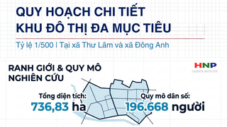 Quy hoạch chi tiết Khu đô thị đa mục tiêu tại xã Thư Lâm, xã Đông Anh