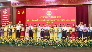 Sơ khảo Hội thi báo cáo viên, tuyên truyền viên giỏi Thành phố - cụm thi số 10