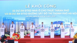Hà Nội khởi công đồng thời 5 tuyến đường sắt đô thị và 3 dự án nhà ở cho thuê