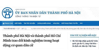 Tổ chức Lễ ra mắt Cổng Thông tin điện tử Thành phố và các trang thông tin điện tử thành phần