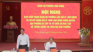 Phường Vĩnh Hưng sơ kết 1 năm thực hiện chính quyền 2 cấp