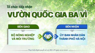Tổ chức tiếp nhận Vườn Quốc gia Ba Vì