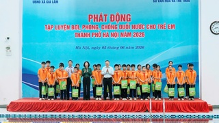 Phát động tập luyện bơi, phòng chống đuối nước cho trẻ em năm 2026