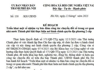 Hà Nội: Bảo đảm công tác chuyển đổi số khi thực hiện mô hình chính quyền địa phương 2 cấp