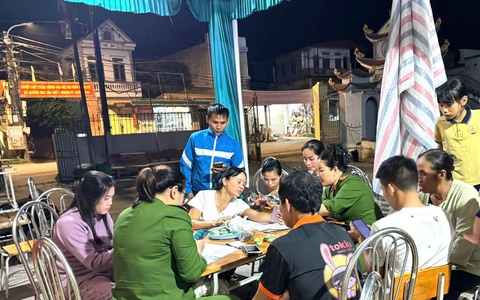 Khẩn trương, chính xác trong công tác làm sạch dữ liệu phương tiện tại xã Quảng Oai