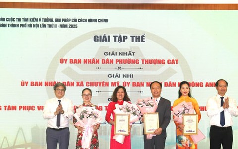 Xã Phượng Dực đạt giải Nhất cuộc thi Tìm kiếm ý tưởng, giải pháp cải cách hành chính
