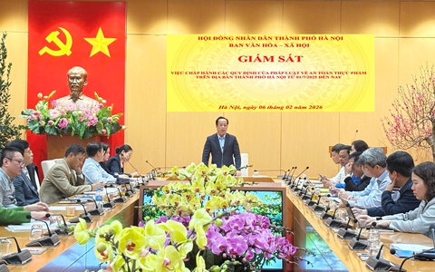 Phó Chủ tịch Thường trực HĐND Thành phố Trần Thế Cương làm việc với các sở, ngành về an toàn thực phẩm