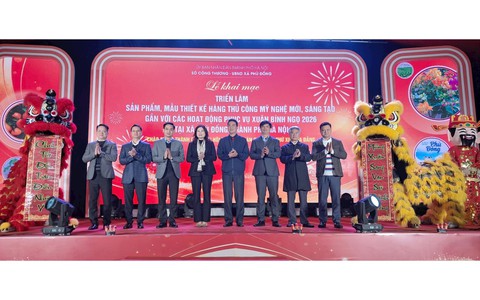 Khai mạc “Triển lãm các sản phẩm, mẫu thiết kế hàng thủ công mỹ nghệ mới, sáng tạo gắn với các hoạt động phục vụ Xuân Bính Ngọ 2026”