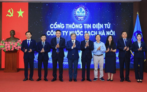 Ra mắt Cổng thông tin điện tử Công ty Nước sạch Hà Nội, nâng cao chất lượng phục vụ người dân Thủ đô