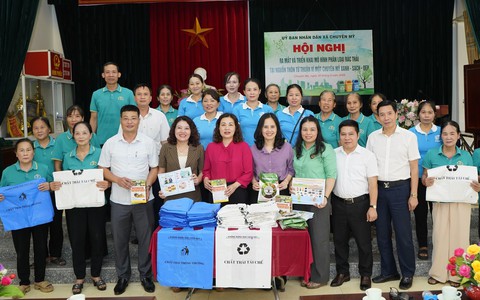 Community waste sorting model launched in Tu Thuan Village promotes sustainability efforts