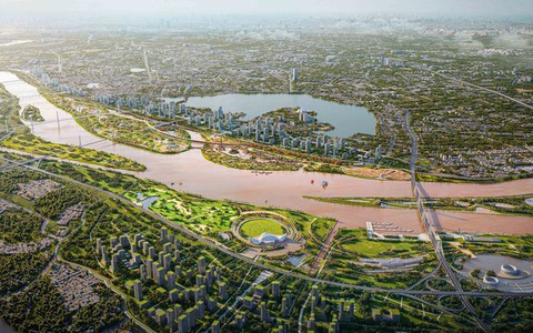 Tăng cường lãnh đạo triển khai Dự án đầu tư Trục đại lộ cảnh quan sông Hồng
