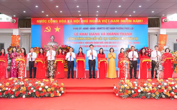 Khánh thành Trường THCS Phúc Lợi và khai giảng năm học mới