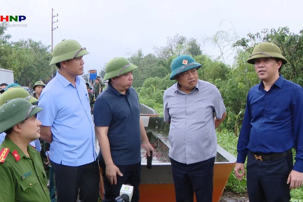 Chủ tịch UBND thành phố Hà Nội: Quyết tâm bảo đảm an toàn cao nhất cho người dân, nhất là hộ ven đê