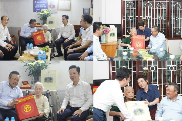 Chủ tịch UBND TP Hà Nội Trần Sỹ Thanh thăm, tặng quà người có công