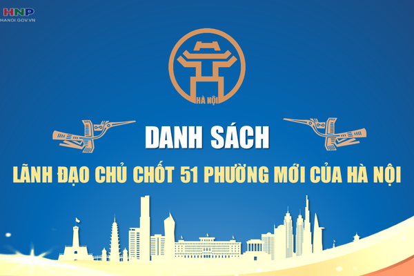 Danh sách lãnh đạo chủ chốt 51 phường mới