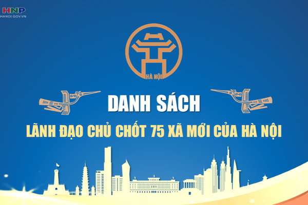 Danh sách lãnh đạo chủ chốt 75 xã mới