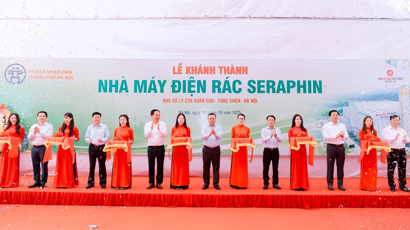 Hà Nội khánh thành Nhà máy điện rác Seraphin hiện đại hàng đầu Đông Nam Á