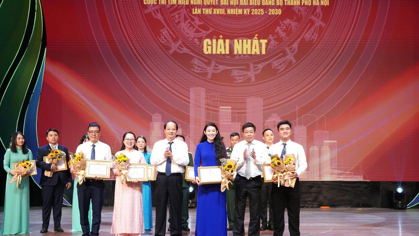 Đổi mới tuyên truyền Nghị quyết Đại hội XVIII: Sôi nổi vòng chung khảo cuộc thi tìm hiểu toàn thành phố Hà Nội