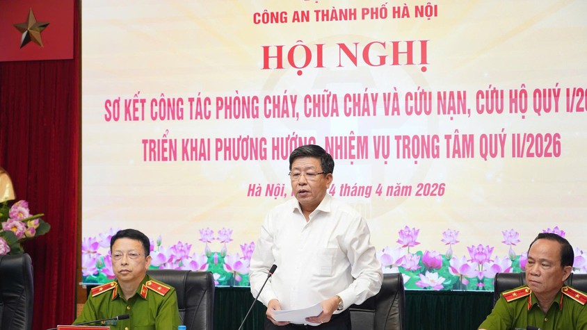 Hà Nội sơ kết công tác PCCC quý I/2026, triển khai nhiệm vụ trọng tâm quý II