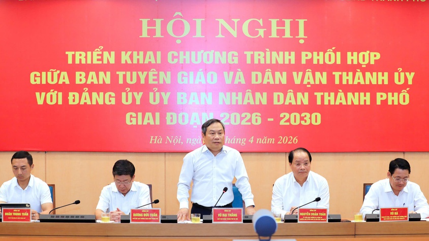 Ban Tuyên giáo và Dân vận Thành ủy Hà Nội và Đảng ủy UBND Thành phố triển khai Chương trình hợp tác