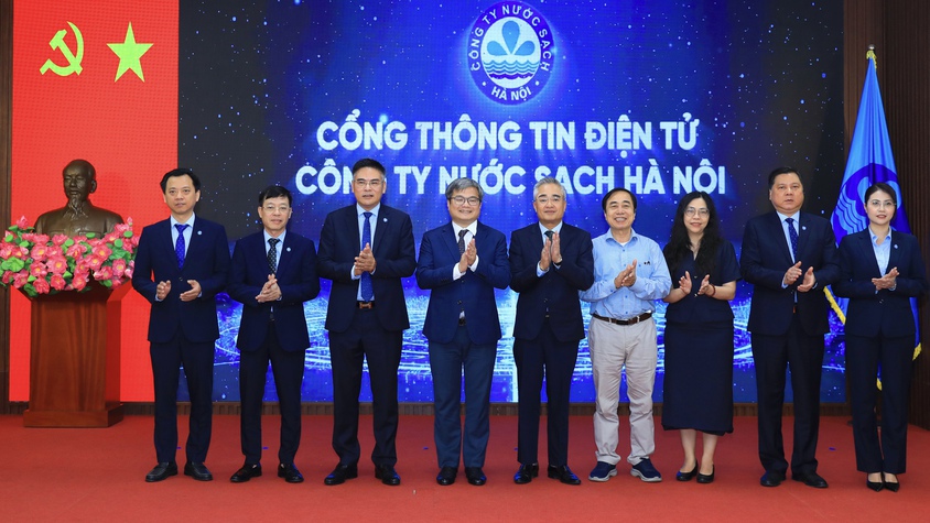Ra mắt Cổng thông tin điện tử Công ty Nước sạch Hà Nội, nâng cao chất lượng phục vụ người dân Thủ đô