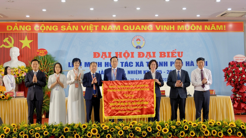 Đại hội đại biểu Liên minh HTX thành phố Hà Nội lần thứ VII, nhiệm kỳ 2025-2030 thành công tốt đẹp