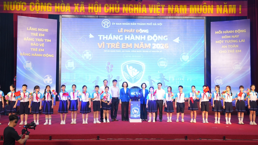 Hà Nội phát động Tháng hành động vì trẻ em năm 2026