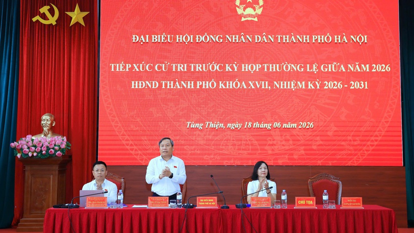 Cử tri kiến nghị Thành phố tiếp tục quan tâm đầu tư hạ tầng khu vực Sơn Tây - Ba Vì