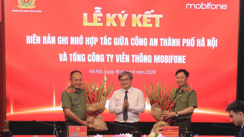 Công an Thành phố và MobiFone ký kết hợp tác toàn diện, chung tay xây dựng Thủ đô thông minh