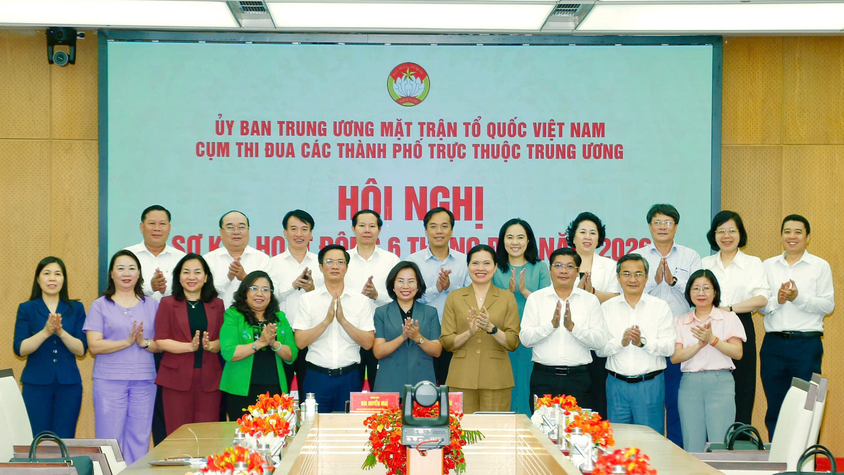 Cụm thi đua các thành phố trực thuộc Trung ương sơ kết công tác Mặt trận 6 tháng đầu năm 2026