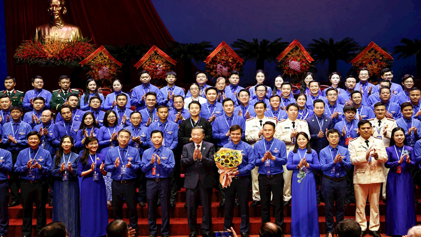 Phiên trọng thể Đại hội đại biểu toàn quốc Đoàn TNCS Hồ Chí Minh lần thứ XIII