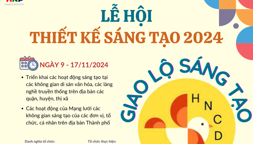 Sắp diễn ra Lễ hội Thiết kế Sáng tạo Hà Nội 2024: Thúc đẩy dòng chảy văn hoá sáng tạo Thủ đô