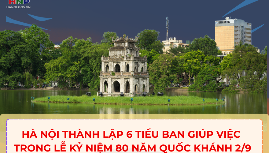 Thành lập 6 Tiểu ban giúp việc trong Lễ kỷ niệm 80 năm Quốc khánh 2/9